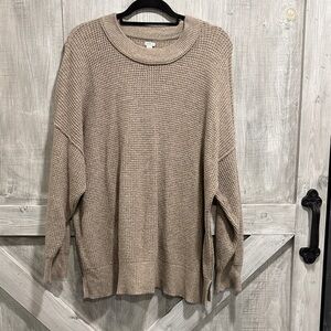 Aerie women’s M tan heather tunic sweater